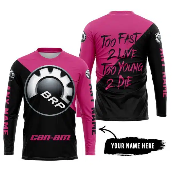 Too Fast To Live Too Young To Die - 3d All Over Printed - Can Am Pink 1 - Image 5
