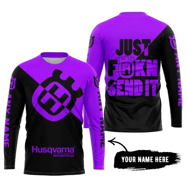 Just Fkcn Send It - 3d All Over Printed - Husqvarna Purple - Image 5