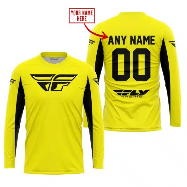 Custom Name Racing - Limited Edition - Fly Racing- Yellow V2 - Image 2