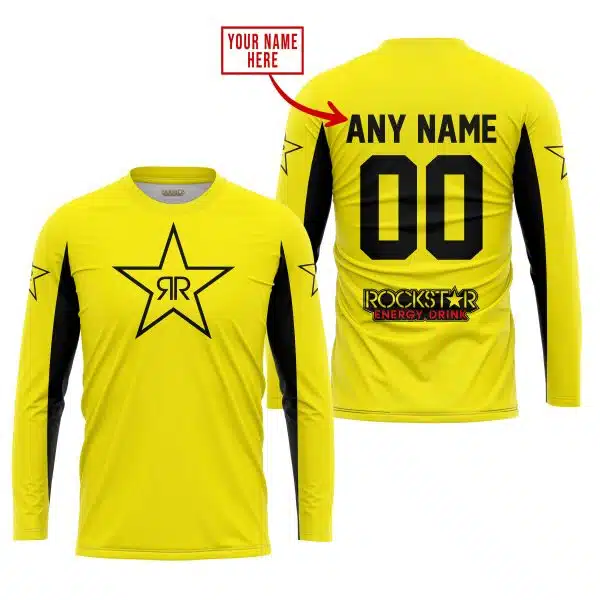 Custom Name Racing - Limited Edition - Rockstar V2 - Yellow - Image 2