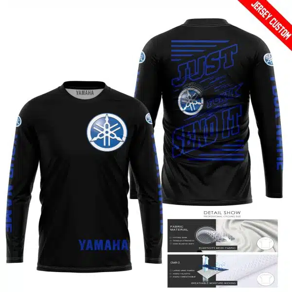 Premium Just Fckn Gonna Send It - Custom Name - Yamaha V1 - Blue Black - Image 3
