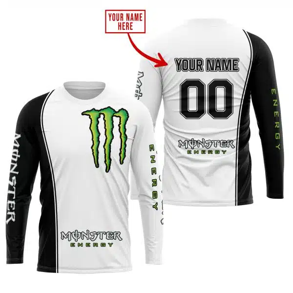 Limited Edition - Custom Name Motocrocss V2 - Monster  Energy - Image 3