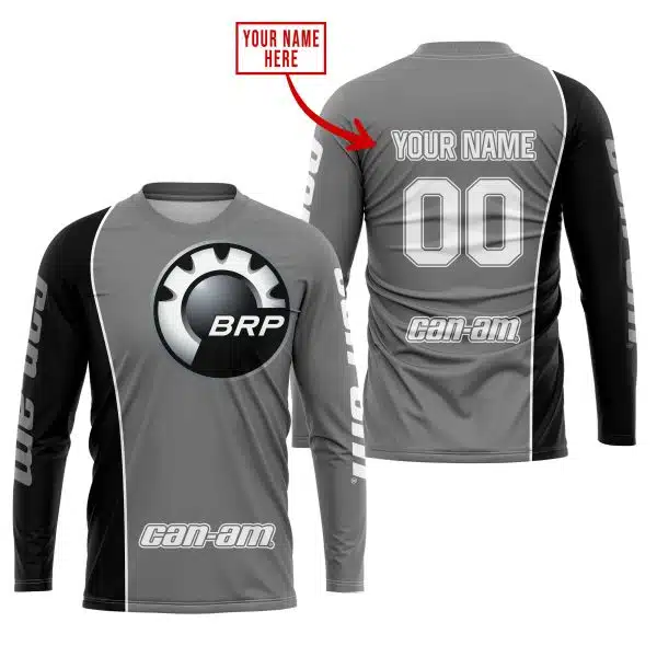 Limited Edition - Custom Name Motocrocss V2 - Can Am Grey - Image 2