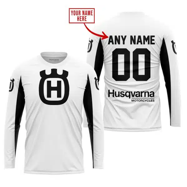 Custom Name Racing - Limited Edition - Husqvarna - White V2 - Image 2