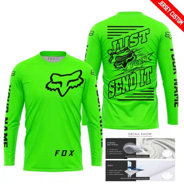 Premium Just Fckn Gonna Send It – Custom Name – Fox – Green - Image 6