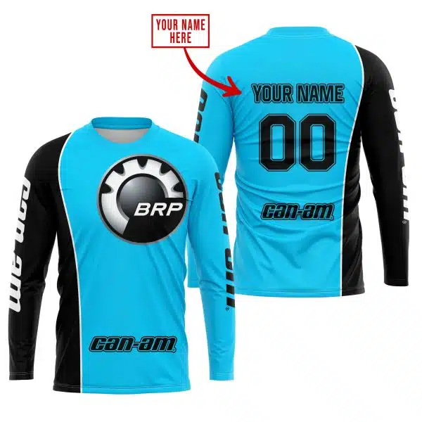 Limited Edition - Custom Name Motocrocss V2 - Can Am Sky Blue - Image 2