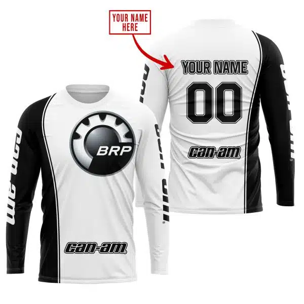 Limited Edition - Custom Name Motocrocss V2 - Can Am White - Image 2
