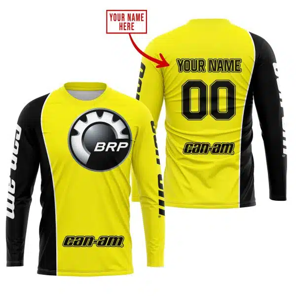 Limited Edition - Custom Name Motocrocss V2 - Can Am Yellow - Image 2
