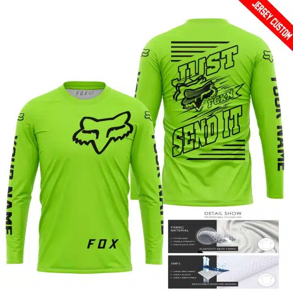 Premium Just Fckn Gonna Send It – Custom Name – Fox – Green 1 - Image 7
