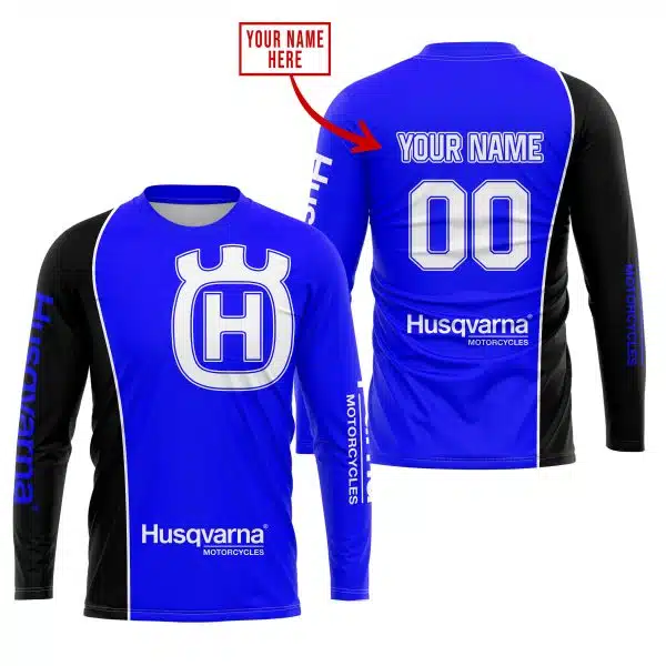 Limited Edition - Custom Name Motocrocss V2 - Husqvarna Blue - Image 2