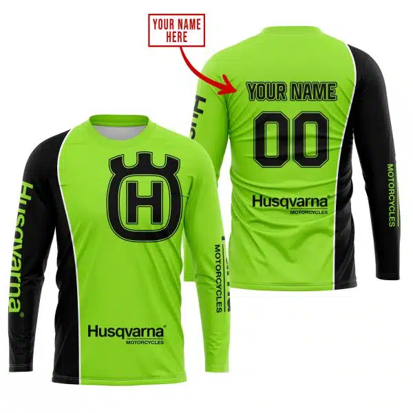 Limited Edition - Custom Name Motocrocss V2 - Husqvarna Green 1 - Image 2