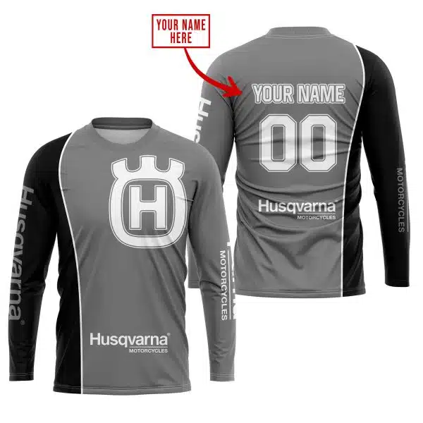 Limited Edition - Custom Name Motocrocss V2 - Husqvarna Grey - Image 2