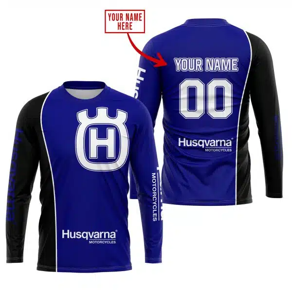 Limited Edition - Custom Name Motocrocss V2 - Husqvarna Navy - Image 2