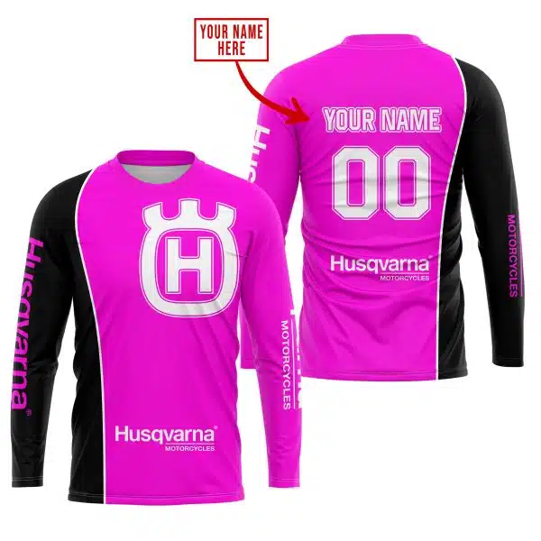 Limited Edition - Custom Name Motocrocss V2 - Husqvarna Pink - Image 2
