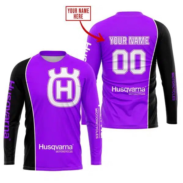 Limited Edition - Custom Name Motocrocss V2 - Husqvarna Purple - Image 2