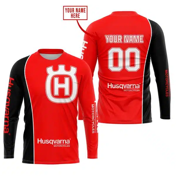 Limited Edition - Custom Name Motocrocss V2 - Husqvarna Red - Image 2