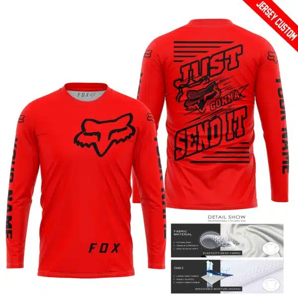 Premium Just Fckn Gonna Send It – Custom Name – Fox – Red - Image 8