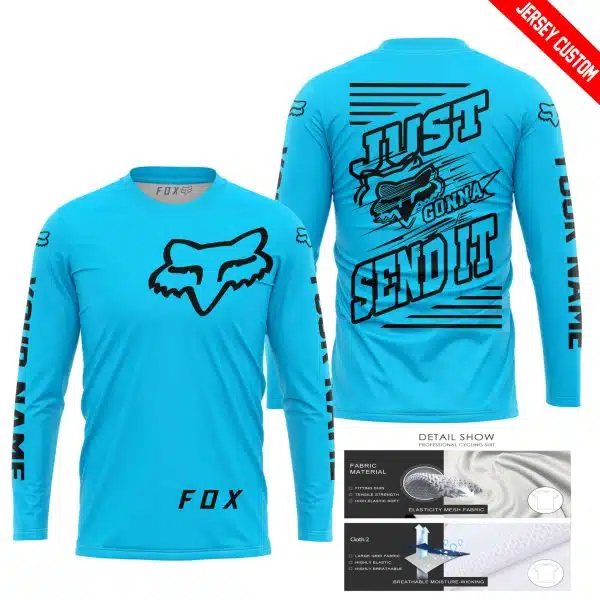 Premium Just Fckn Gonna Send It – Custom Name – Fox – Sky Blue - Image 8