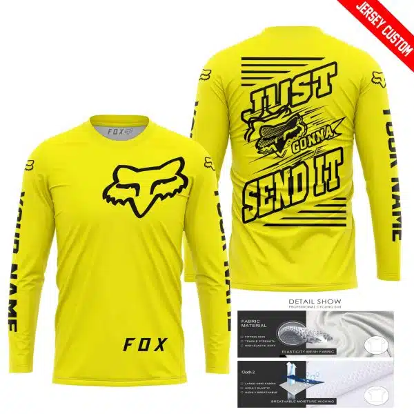 Premium Just Fckn Gonna Send It – Custom Name – Fox – Yellow - Image 8