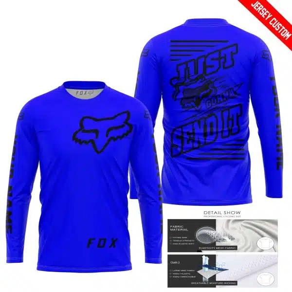 Premium Just Fckn Gonna Send It – Custom Name – Fox – Blue - Image 8
