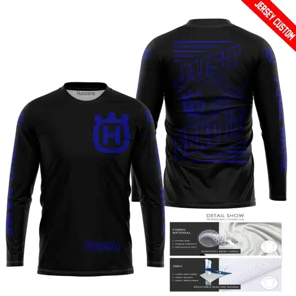 Premium Just Fckn Gonna Send It - Custom Name - Husqvarna - Navy Black - Image 3