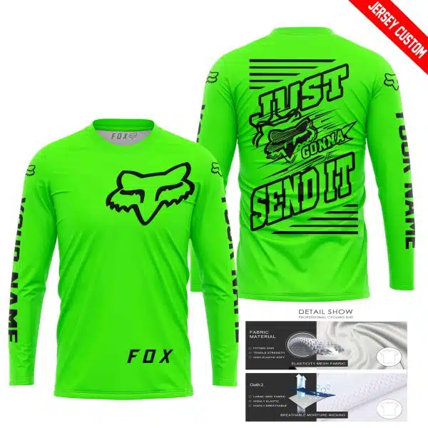 Premium Just Fckn Gonna Send It – Custom Name – Fox – Green - Image 7