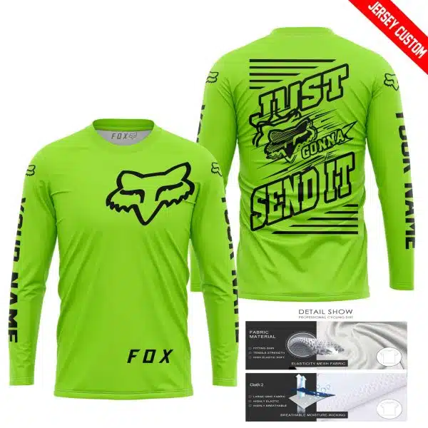 Premium Just Fckn Gonna Send It – Custom Name – Fox – Green 1 - Image 8