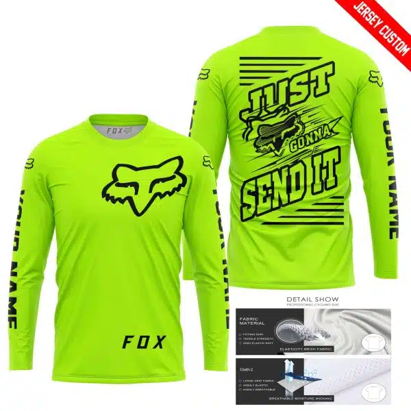 Premium Just Fckn Gonna Send It – Custom Name – Fox – Neon - Image 8