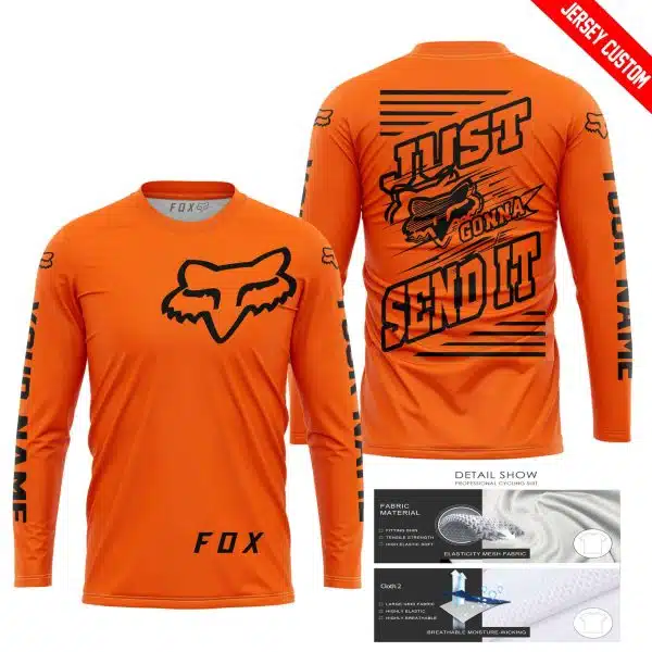 Premium Just Fckn Gonna Send It – Custom Name – Fox – Orange - Image 8
