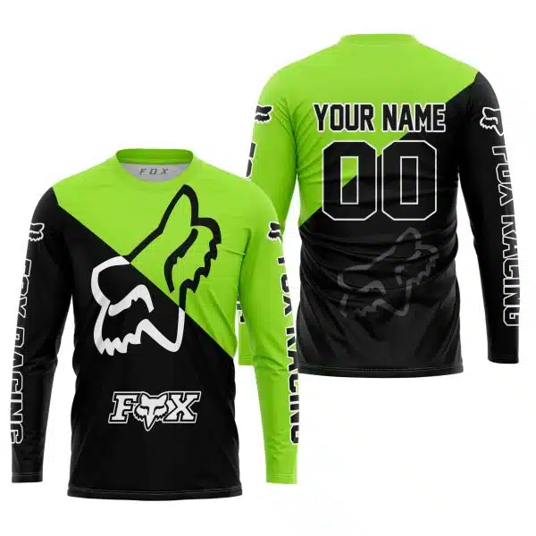 Premium Gift - Custom Name - Fox Racing - Green1 - Image 2