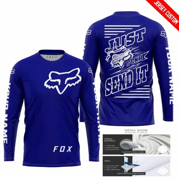 Premium Just Fckn Gonna Send It – Custom Name – Fox – Navy - Image 7