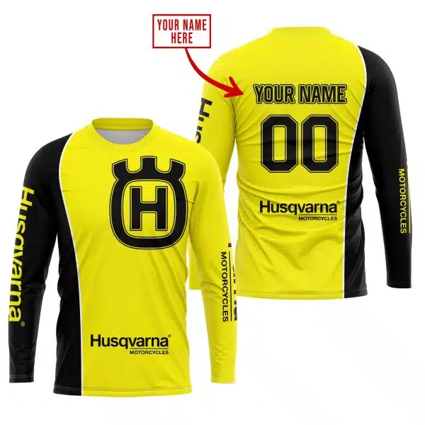 Limited Edition - Custom Name Motocrocss V2 - Husqvarna Yellow - Image 2