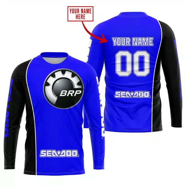 Limited Edition - Custom Name Motocrocss V2 - Sea Doo - Blue - Image 2