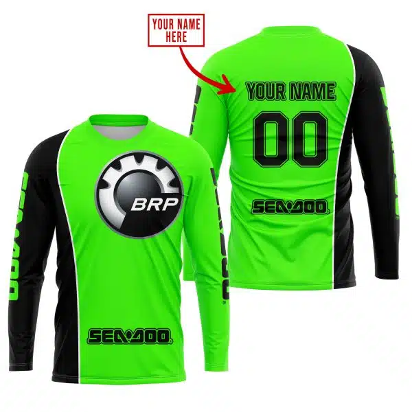 Limited Edition - Custom Name Motocrocss V2 - Sea Doo – Green - Image 2