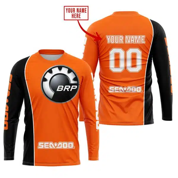Limited Edition - Custom Name Motocrocss V2 - Sea Doo - Orange - Image 2