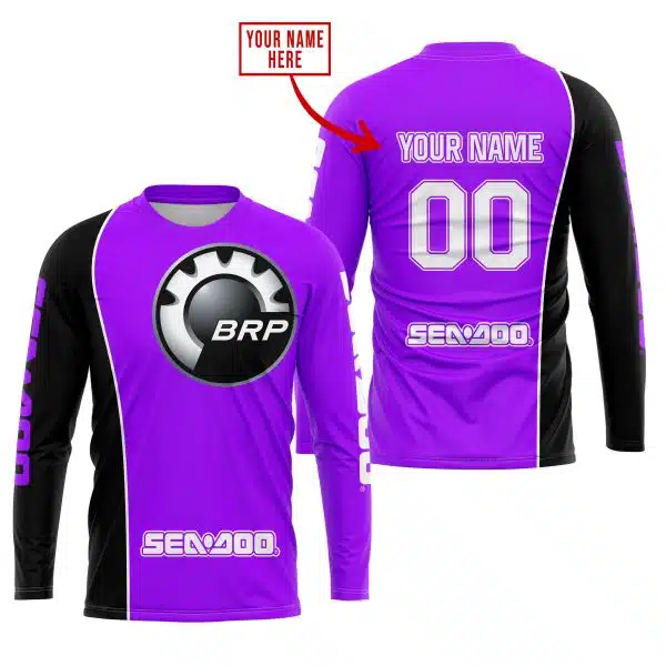 Limited Edition - Custom Name Motocrocss V2 - Sea Doo - Purple - Image 2