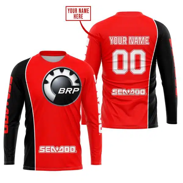 Limited Edition - Custom Name Motocrocss V2 - Sea Doo - Red - Image 4