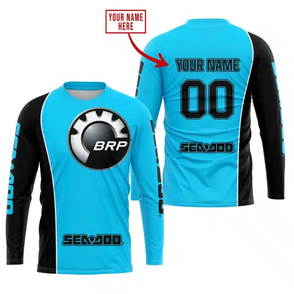 Limited Edition - Custom Name Motocrocss V2 - Sea Doo - Sky Blue - Image 2