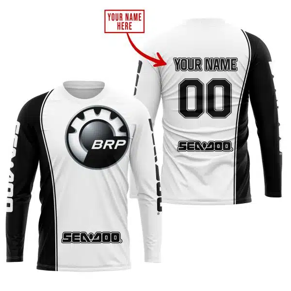 Limited Edition - Custom Name Motocrocss V2 - Sea Doo - White - Image 2