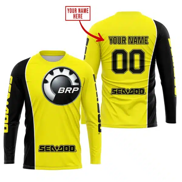 Limited Edition - Custom Name Motocrocss V2 - Sea Doo - Yellow - Image 2