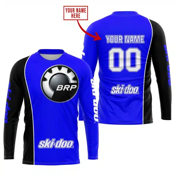 Limited Edition - Custom Name Motocrocss V2 - Ski Doo - Blue - Image 2
