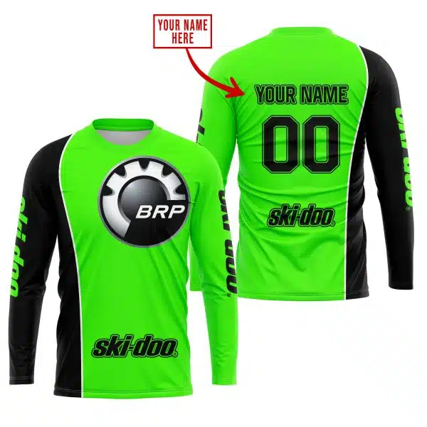 Limited Edition - Custom Name Motocrocss V2 - Ski Doo - Green - Image 2