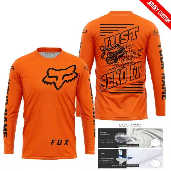 Premium Just Fckn Gonna Send It – Custom Name – Fox – Orange - Image 7