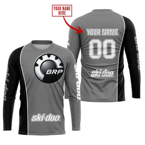 Limited Edition - Custom Name Motocrocss V2 - Ski Doo - Grey - Image 2