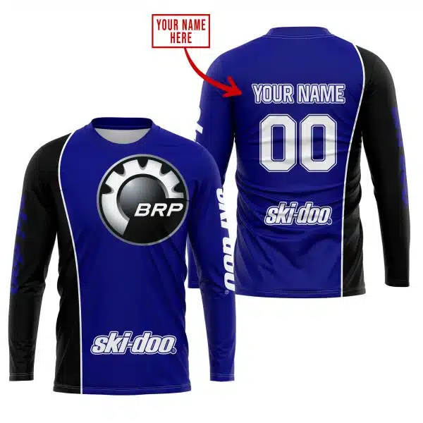 Limited Edition - Custom Name Motocrocss V2 - Ski Doo - Navy - Image 2