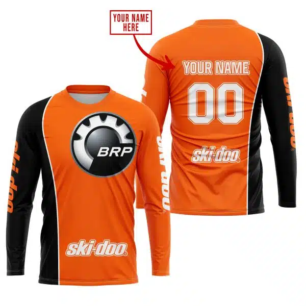 Limited Edition - Custom Name Motocrocss V2 - Ski Doo - Orange - Image 2