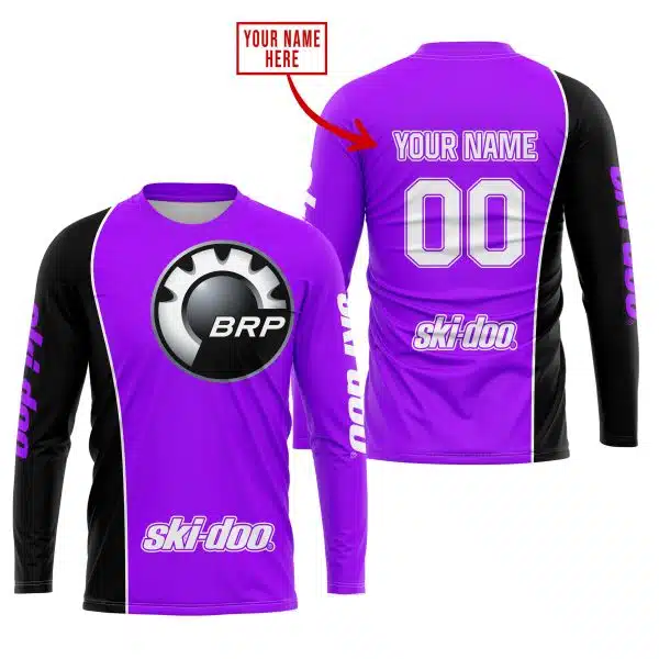 Limited Edition - Custom Name Motocrocss V2 - Ski Doo - Purple - Image 2