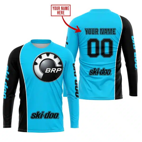 Limited Edition - Custom Name Motocrocss V2 - Ski Doo - Sky Blue - Image 2