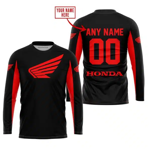 Custom Name Racing - Limited Edition - Honda - Red - Image 4