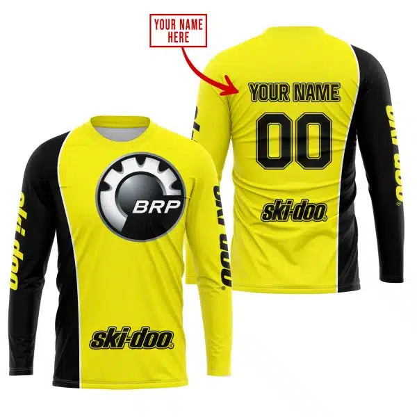 Limited Edition - Custom Name Motocrocss V2 - Ski Doo - Yellow - Image 2